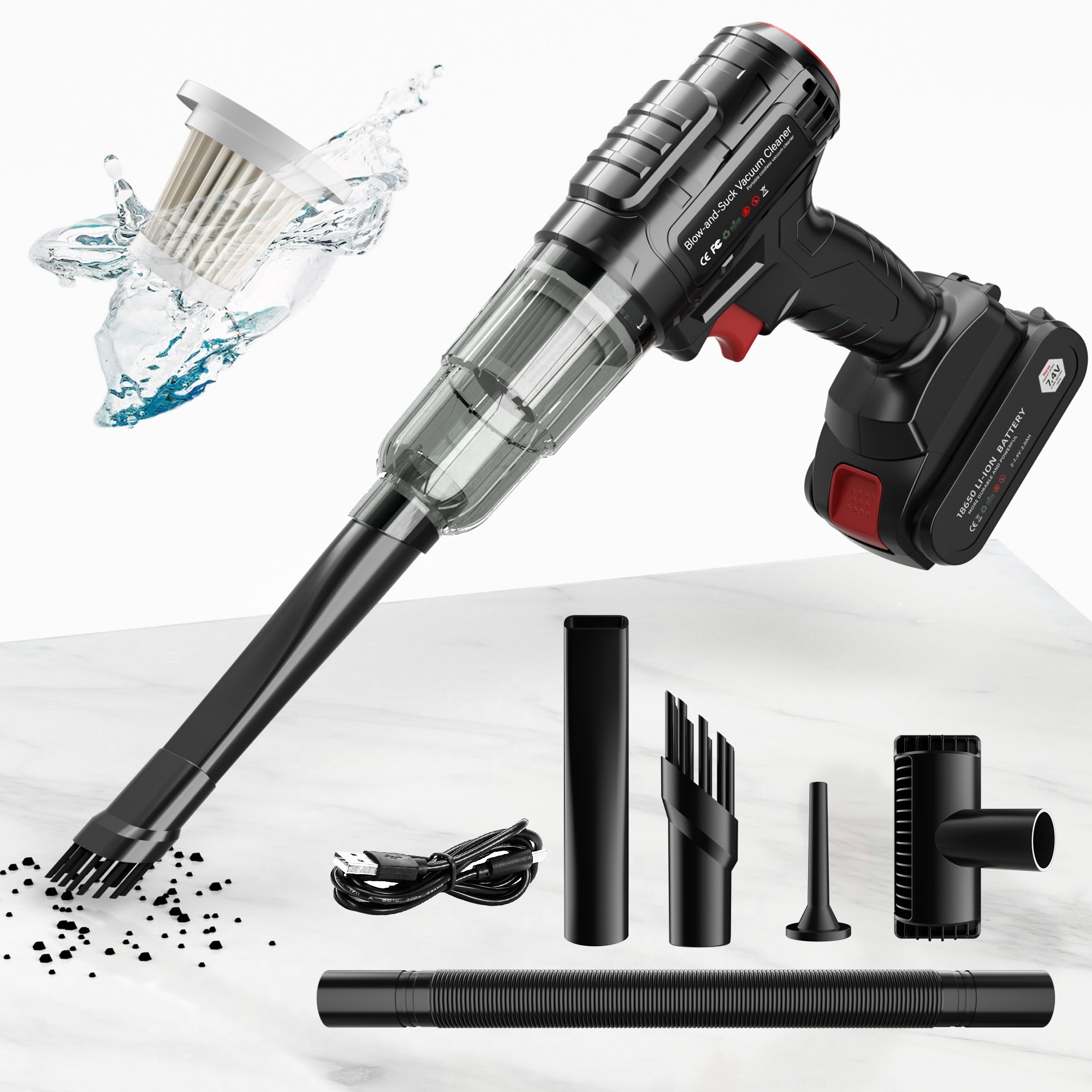 BAEJORA AutoVac Cordless Handheld Car Vacuum